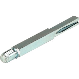Verzinkter Wechselstift mit Gewinderolle, 0,8x11,6 cm, für Türbeschläge.