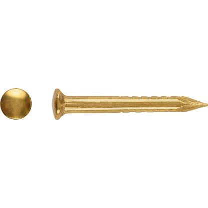 LUX-TOOLS Chiodo con testa rotonda ottonato Ø 0,8 x 11 mm / 200 pz.