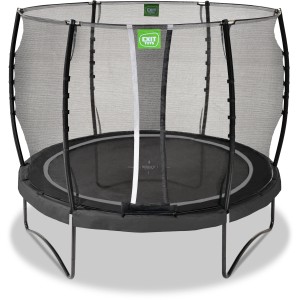 Trampolino da giardino nero EXIT Allure Classic con rete di sicurezza, Ø 305 cm.