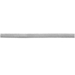 Silbergraue Paracord Nylonschnur, 2x4 mm, 5 m Länge, ideal zum Schmuckbasteln.