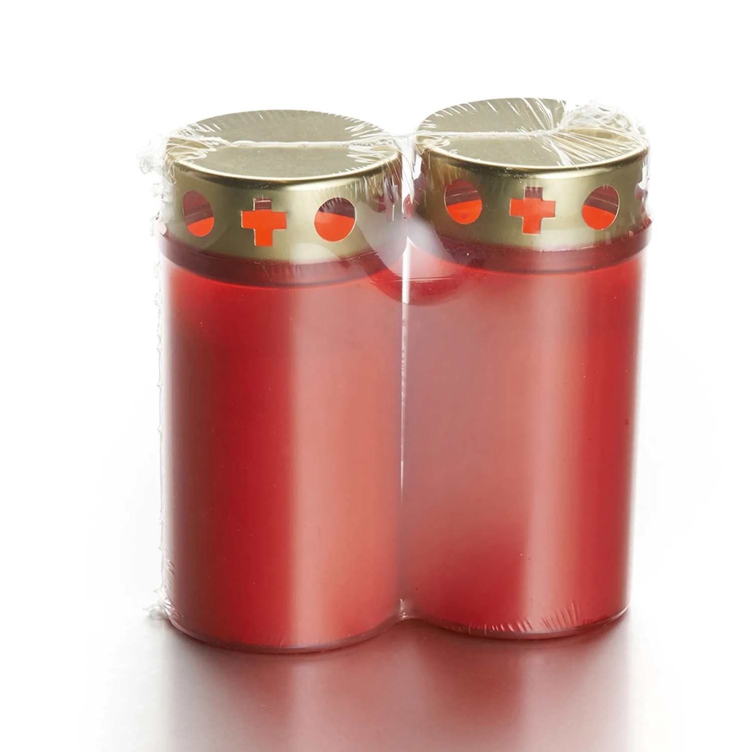 Grabkerze mit Deckel Rot 2er-Set kaufen bei OBI