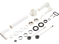 Doppelspüle Ab- und Überlaufgarnitur 47,8 mm (G1 1/2) Weiss