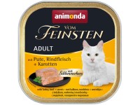 Vom Feinsten Katzen-Nassfutter Adult Pute und Rind und Karotten je 100 g / 32 St