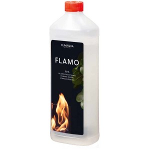 Climaqua Flamo Éthanol, 1 litre, combustible végétal pour cheminées et poêles.