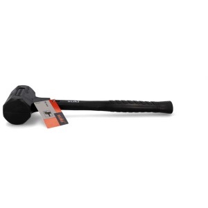 Maillet à embouts souples noir anti-rebond (697 g) de Suki, idéal pour frapper les carreaux.