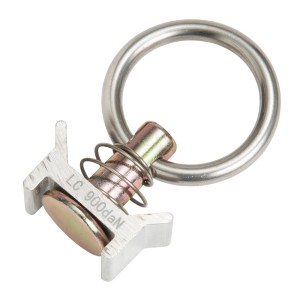 Oeillet d'arrimage en acier Conacord, lot de 2, pour rails d'arrimage. Élément de fixation pour sécuriser le chargement.