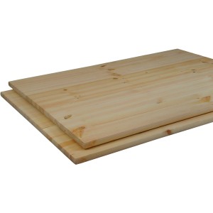Massive, unbehandelte Kiefer Tischplatte, 180x80x2,8 cm, ideal für individuelle Tische.
