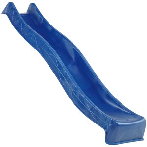 Toboggan à vagues bleu Pletscher en plastique pour tours de jeux, longueur 225 cm.
