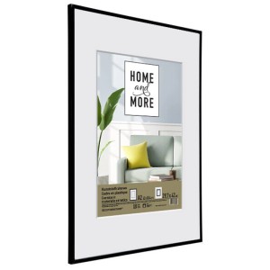 Cornice nera in plastica KR1, 42x59,4 cm (A2), per foto e immagini.
