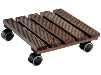 Wagner® Pflanzenroller Country GH 0203 Holz Dunkelbraun (HxBxT) 8,2 x 28 x 28 cm