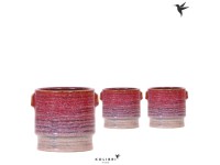 Portavaso in ceramica Aura Rosso Ø 9 x 11 cm / 1 pz.