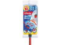 Vileda Wischmopp SuperMocio 3x Action Velour mit Stiel