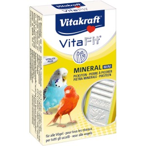 Vitakraft Vita Fit Mineral Mini per uccelli, pietra minerale per la cura del becco.
