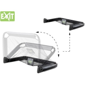 Set di porte da calcio EXIT Pico, 2 porte nere pieghevoli (90x60cm) nel dettaglio.