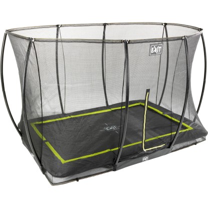 Exit Bodentrampolin Silhouette mit Sicherheitsnetz Schwarz 214 x 305 cm
