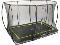Exit Bodentrampolin Silhouette mit Sicherheitsnetz Schwarz 214 x 305 cm