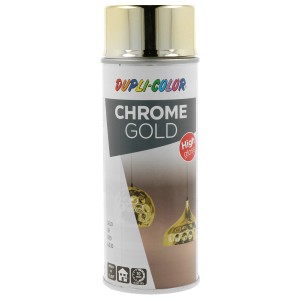 Vernice spray effetto oro Dupli-Color, bomboletta da 400ml per un aspetto dorato lucido sulle superfici.