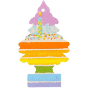 Wunder-Baum Lufterfrischer Celebrate im Kuchen Design mit Kerze.