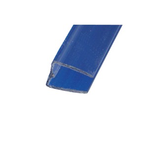 Profilo a U trasparente Guttagliss, 1 x 210 cm, per coperture in plastica e pannelli alveolari.