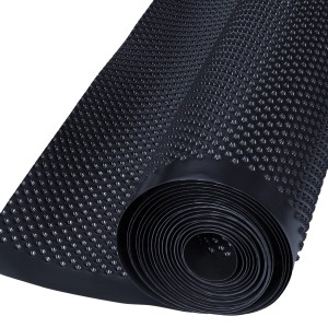 Membrana bugnata nera Guttabeta star (larga 150 cm) in rotoli per drenaggio e protezione delle fondamenta.