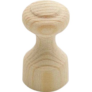 Gancio in legno chiaro S157 FSC® per mobili, facile da montare.