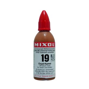 Mixol Abtönfarbe Nr. 19 Oxyd-Kamel, 20g Flasche. Abtönkonzentrat für Farben, Lacke & mehr.