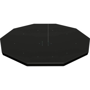 Bâche de piscine noire Bestway Flowclear Ø 305 cm en PVC avec trous de drainage.