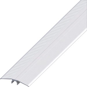 Übergangsprofil aus Aluminium, 46 mm breit, 1 m lang, silberfarben, für Laminat und Parkett.