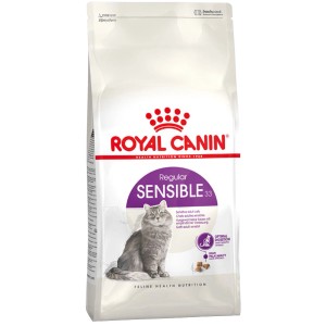 Royal Canin Sensible cibo secco per gatti con digestione sensibile, confezione da 4 kg.