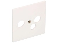 Hager Plaque frontale radio / TV / données Kallysto Blanche