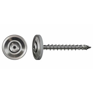 Vis Spax Spengler A2, 4,5x35 mm, avec tête lentille et rondelle d'étanchéité, adaptée aux applications de toiture et extérieures.