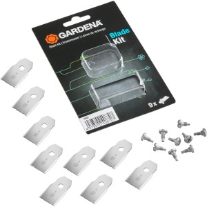 Set di lame di ricambio Gardena per robot rasaerba, 9 pezzi incl. viti.