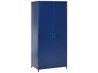 Beliani Armadio guardaroba Varna metallo Blu (HxLxP) 171 x 76 x 50 cm