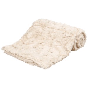 Couverture pour chien Trixie Cosy beige en polyester, 100x70 cm, douce et confortable.