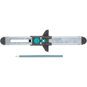 wolfcraft Gabarit de pose pour stratifié avec crayon pour marquer le stratifié et le parquet.