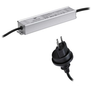 Trasformatore Paulmann Outdoor Plug & Shine T12, 150W, con spina CH per sistemi di illuminazione esterna.