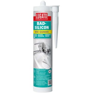 Graues Bad-Silicon „Wie Gummi“ 310 ml Kartusche für Bad und Sanitär.