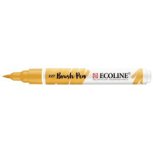 Ecoline Brushpen Gelber Ocker, 1 Stift für kreatives Gestalten und Handlettering.