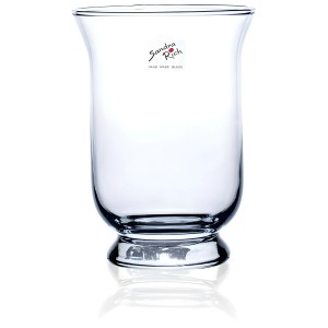Vaso in vetro trasparente Hurricane Promo, altezza 19 cm, Ø 13,5 cm. Vaso decorativo per fiori per accenti di stile.