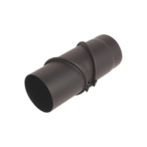Coude de conduit de fumée Firefix 90°, Ø 150 mm, noir, pour poêles et accessoires.