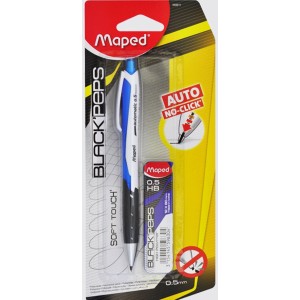 Maped Minenhalter Black'Peps Soft Touch 0,5 mm inkl. Minen HB