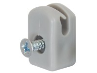 Gah Alberts Spanndrahthalter mit Schraube Kunststoff Grau