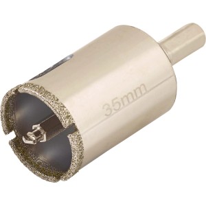 LUX Sega a tazza Professional Ø 35 mm in acciaio con bordo diamantato per trapani.