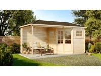 Alpholz Holz-Gartenhaus Walmdach Druckimprägniert 480 cm x 224 cm