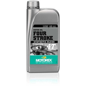 Huile moteur Motorex Four Stroke 10W40, bidon de 1 litre pour motos.