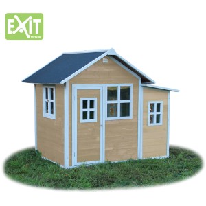 EXIT Loft 150 cabane en bois naturelle avec toit étanche et extension.