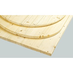 OBI Tischplatte Fichte, 120x80 cm, 28 mm stark, unbehandelt und fein geschliffen.