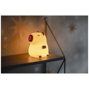 Luce notturna LED Capybara bianca di Star Trading per camerette e corridoi.