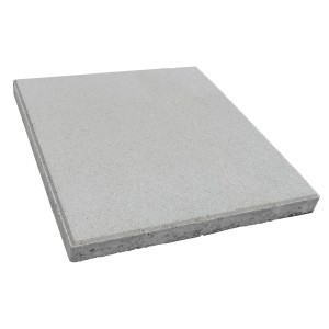 Dalle de chemin Diephaus, gris ciment, 40x40 cm, avec chanfrein. Dalle béton pour terrasse et jardin.