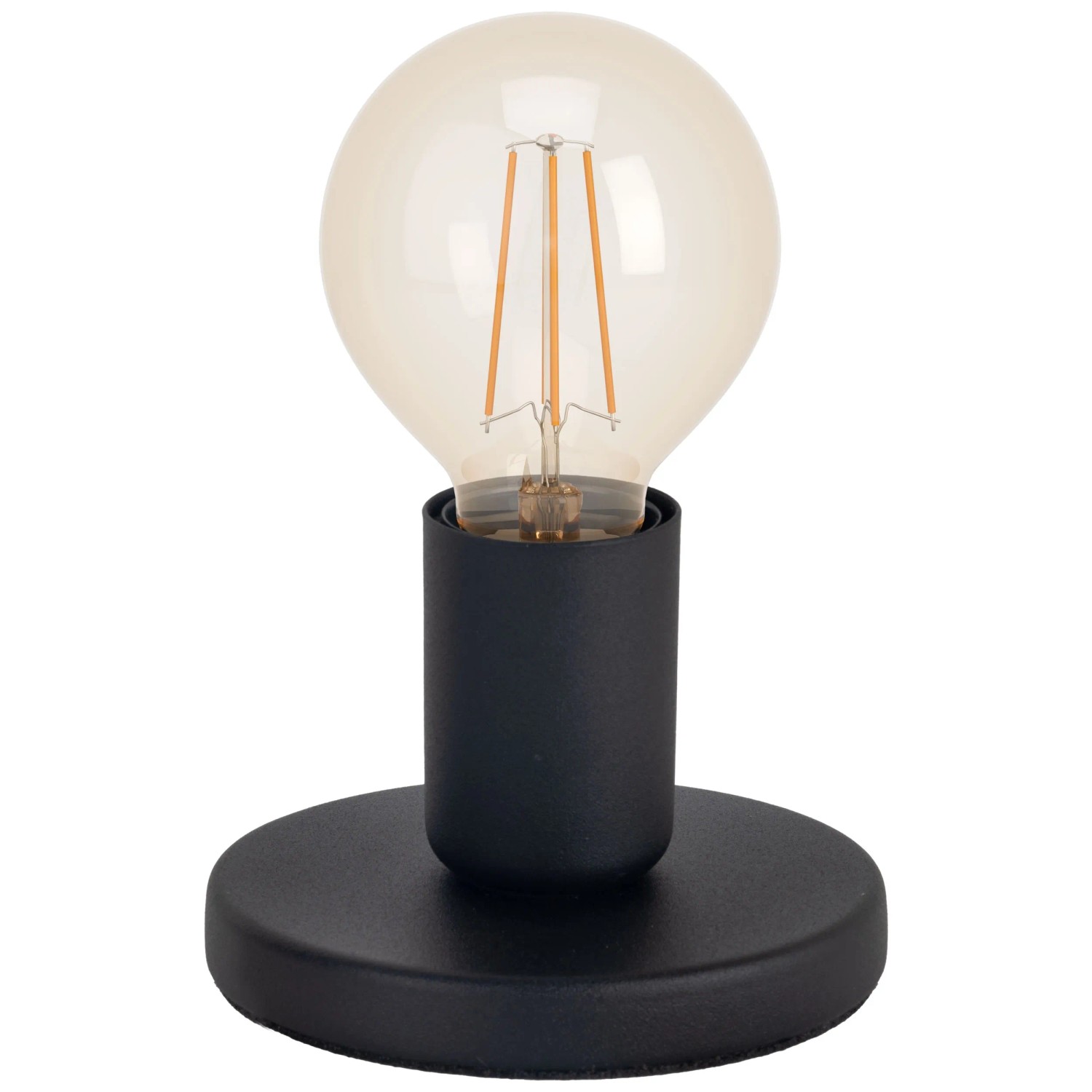Lampada Da Tavolo EGLO Stellato 1 - Design Moderno, Nichel Opaco, Ø30cm H21,5cm, Interruttore A Cavo